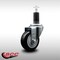 Service Caster 3.5'' SS Black Poly Wheel Swivel 1-1/4'' Expanding Stem Caster SCC-SSEX20S3514-PPUB-BLK-114 - alternate 3